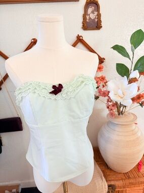 Kimchi Blue Mint Green Top with Yellow Accent